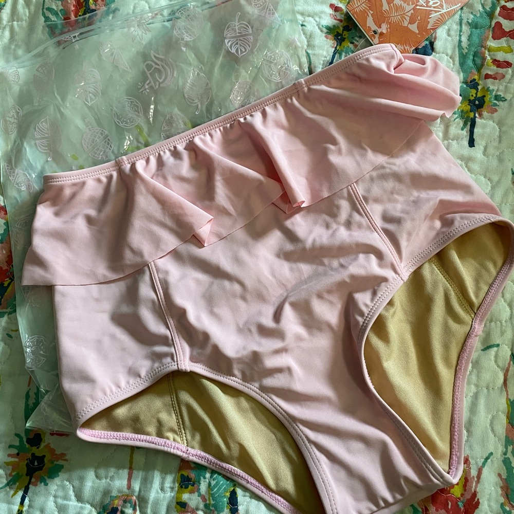 Kortni Jeane peplum cotton candy pink